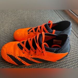 Size 2 Adidas Predator soccer cleats. Great condition. Worn only 1 fall season.